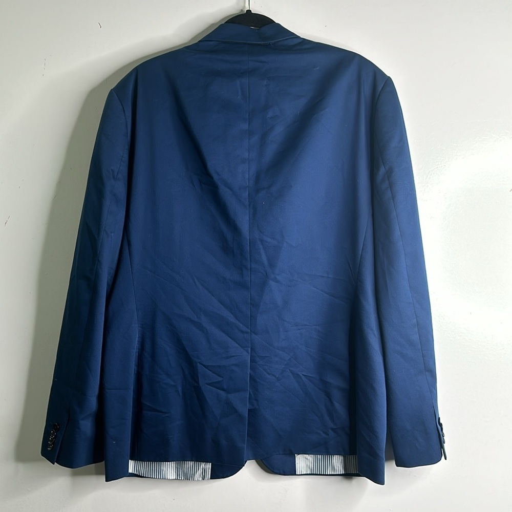 Express men's blue slim fit sport coat blazer size 44R office career - Picture 6 of 11